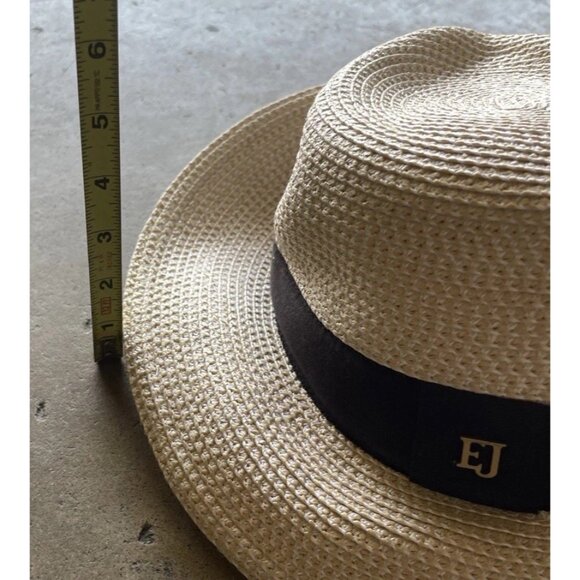 Eric Javits Squishee Instinct Hat Womens One Size Natural Black Sun UPF 50+ - Picture 10 of 14
